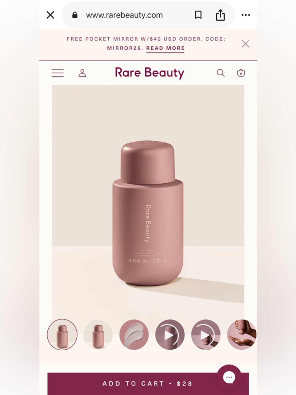 Rare Beauty Nourishing Cream in Dusty Rose Packaging NWOT - Picture 4 of 4